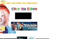 Desktop Screenshot of corytheclown.com